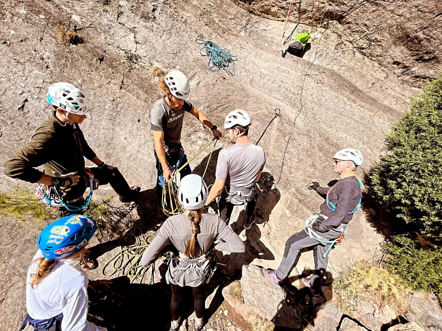 Progresión y afianzamiento de las técnicas durante el rápel